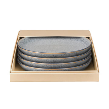 Studio Grey 4 Piece Coupe Dinner Plate Set Denby
